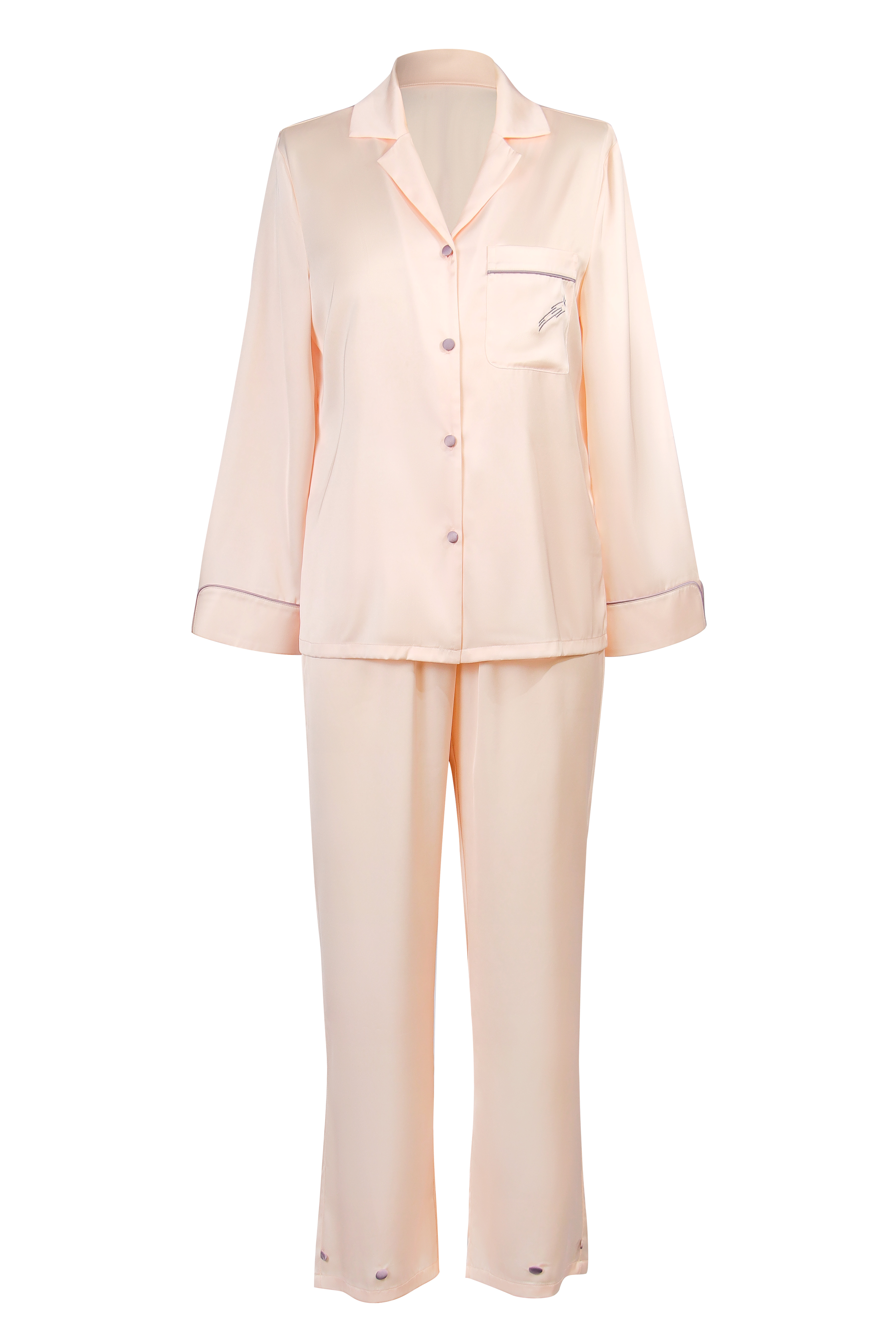 Fall Women Long Sleeve Sleepwear Pajamas Suit Female Homewear Sleep Two Piece Set Plus Size Womens Pajamas Set